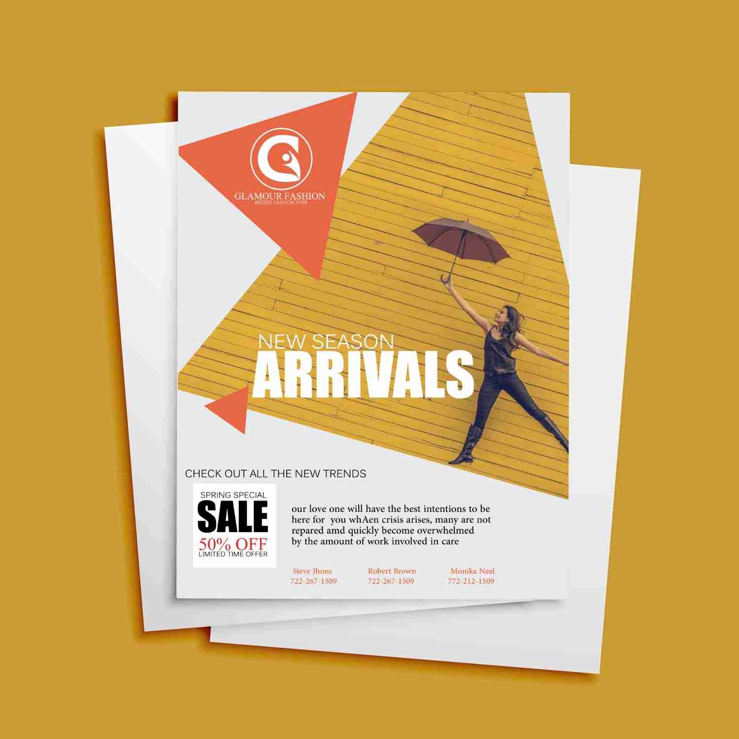 Brand identity flyers (3)